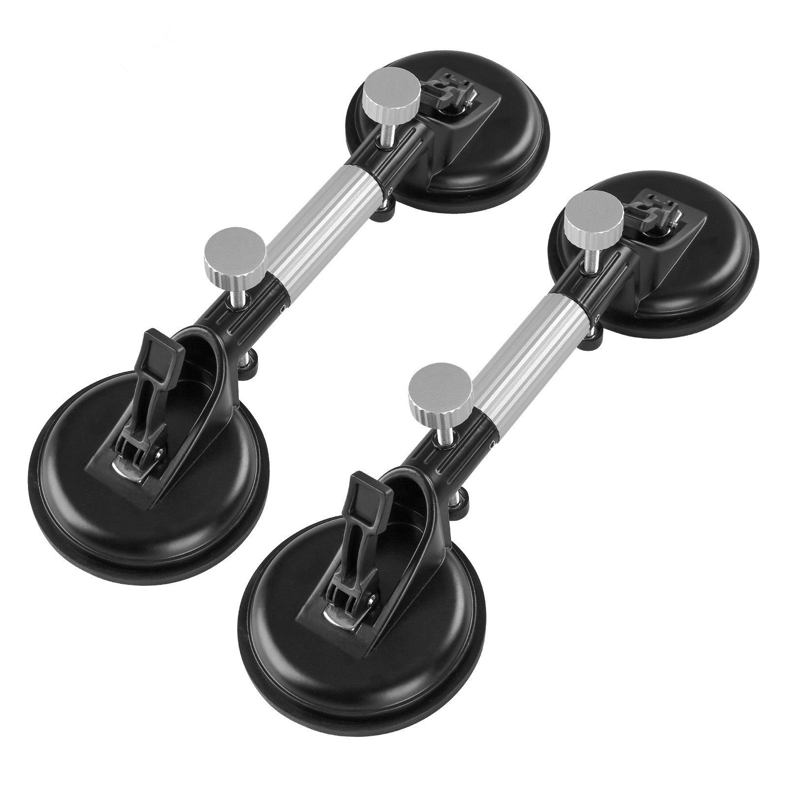 Vacuum Suction Cup Lifter - LOZLIN Saugnäpfe, Hochleistungs-Aluminium-Vakuumplatten-Griff, Glashalter, Haken zum