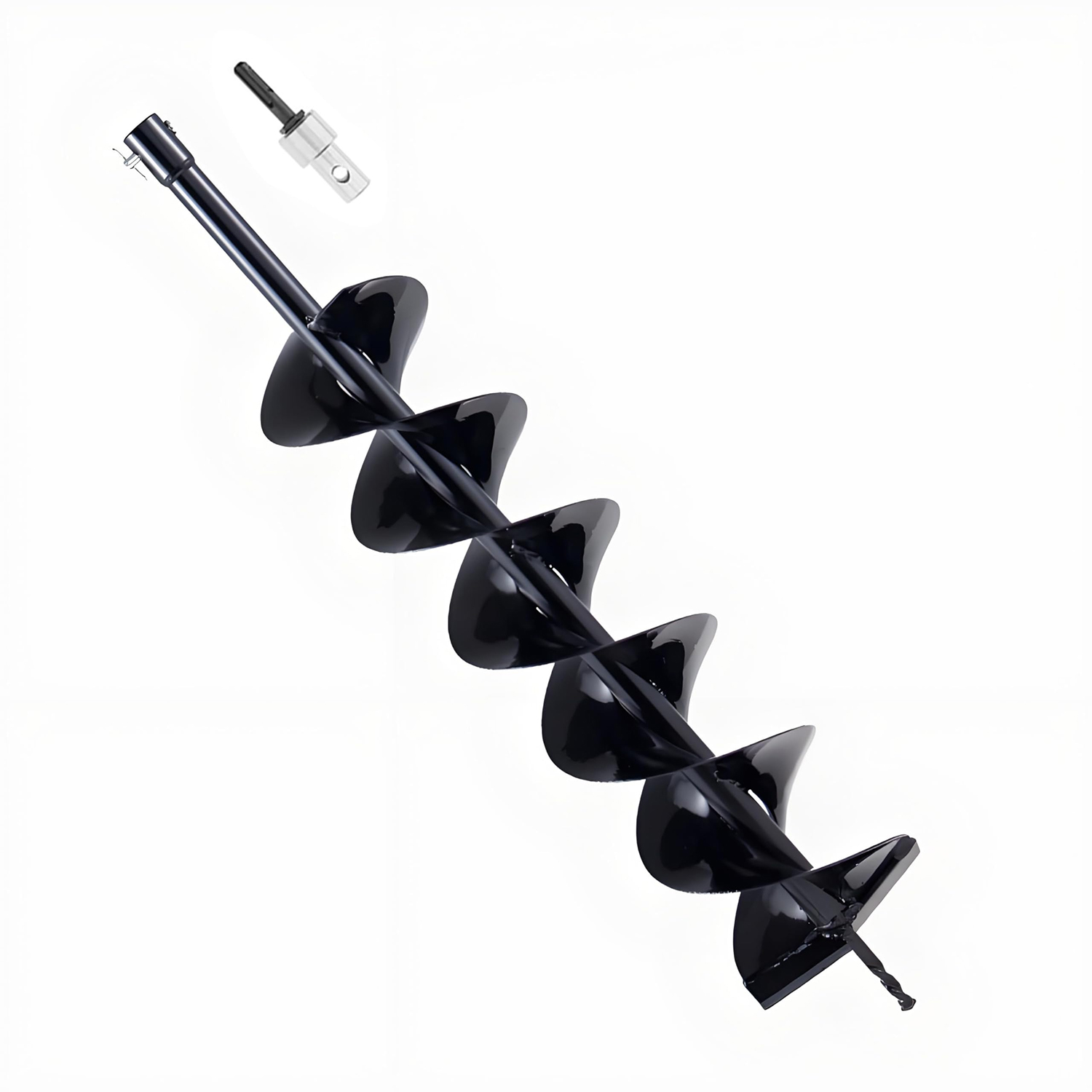 Post Hole Digger - Garten-Erdbohrer 15×80cm Spiralbohrer für Zaunpfosten, passend