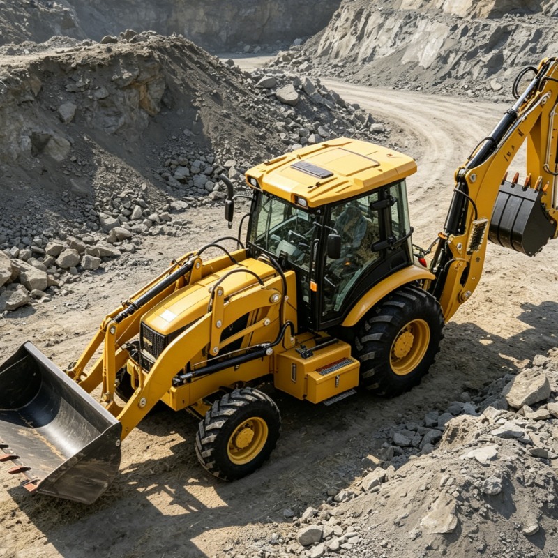 Industrieller Baggerlader mit  – Heavy Equipment Work Bewertung und Preis