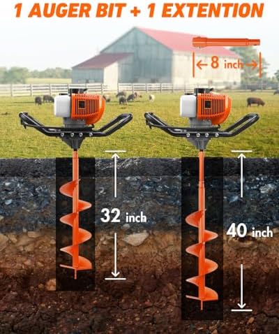 NEO-TEC 63CC Erdbohrer mit Ben – Post Hole Digger Bewertung und Preis