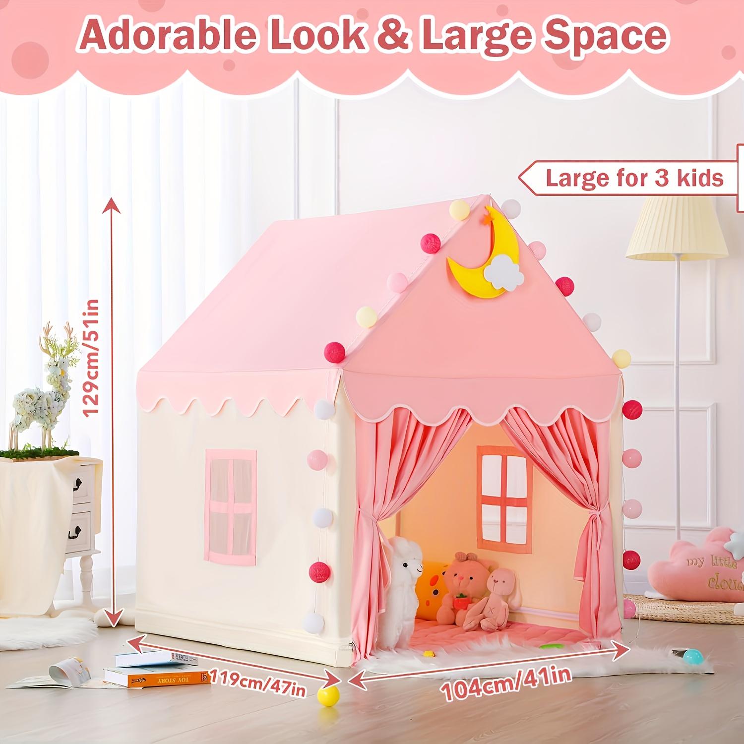 Großes Rosa Spielzelt für Mädc – Heavy Equipment Birthday Theme Bewertung und Preis