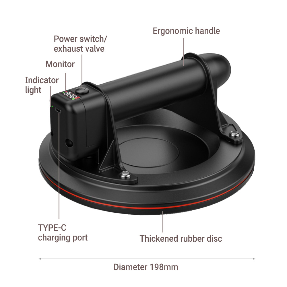 Elektrischer Vakuum-Saugnapf 8 – Vacuum Suction Cup Lifter Bewertung und Preis